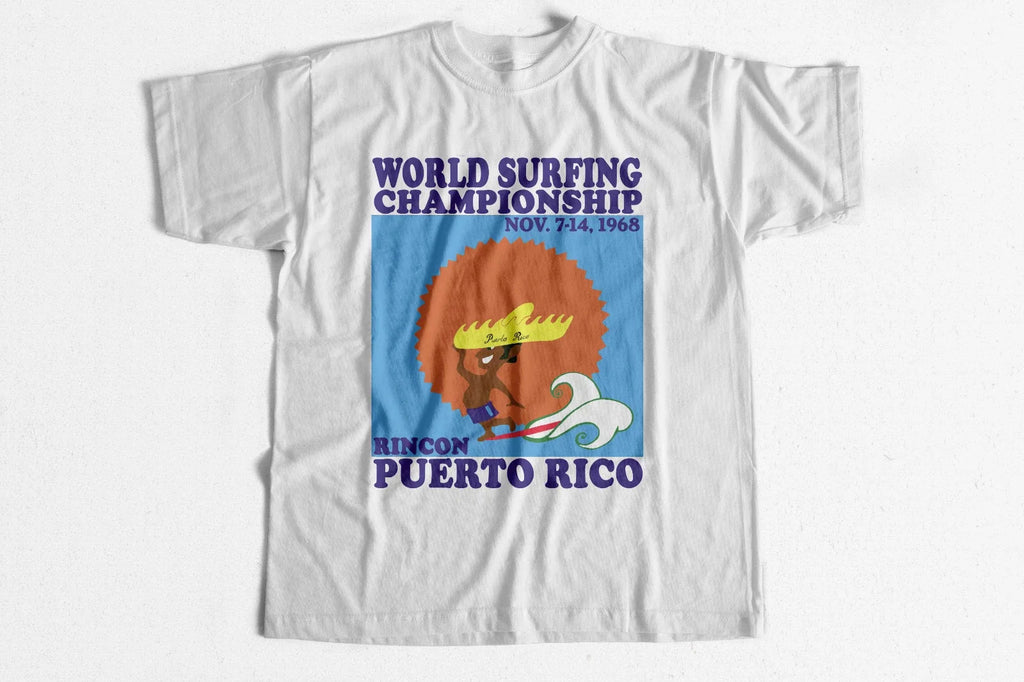 Vintage Surf Contest World Championships Rincon Puerto Rico 1968 replica T Shirt Unisex