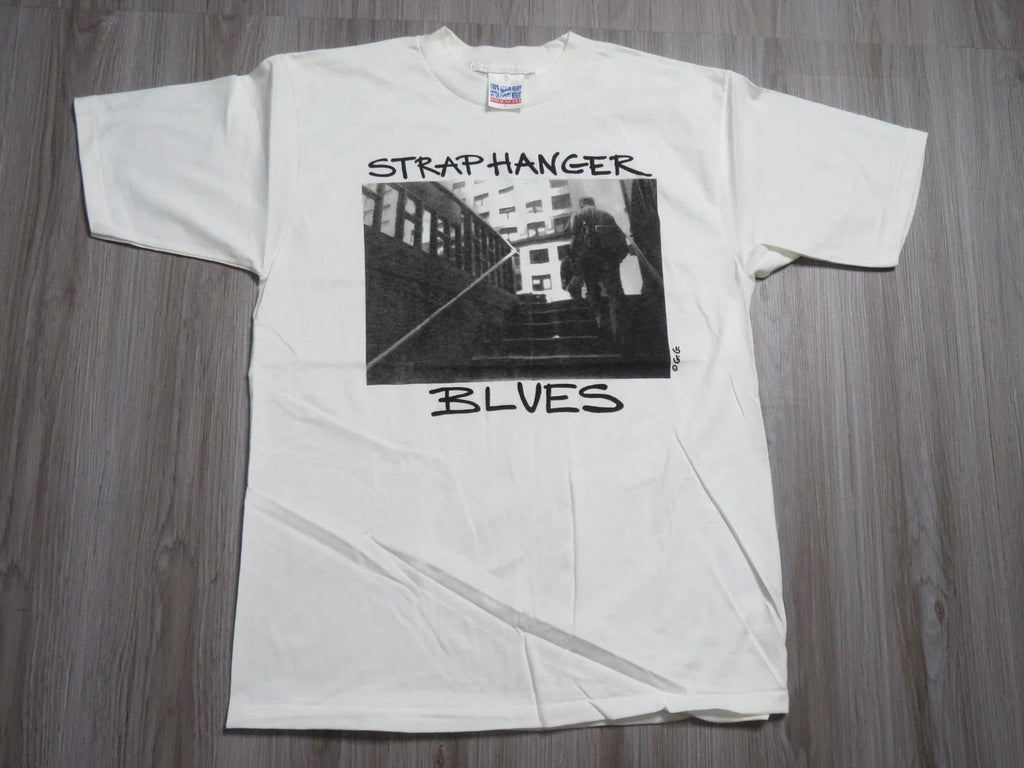 Vintage 90s Straphanger Blues Art Photography Photo Shirt GG Size Large Men New Unisex
