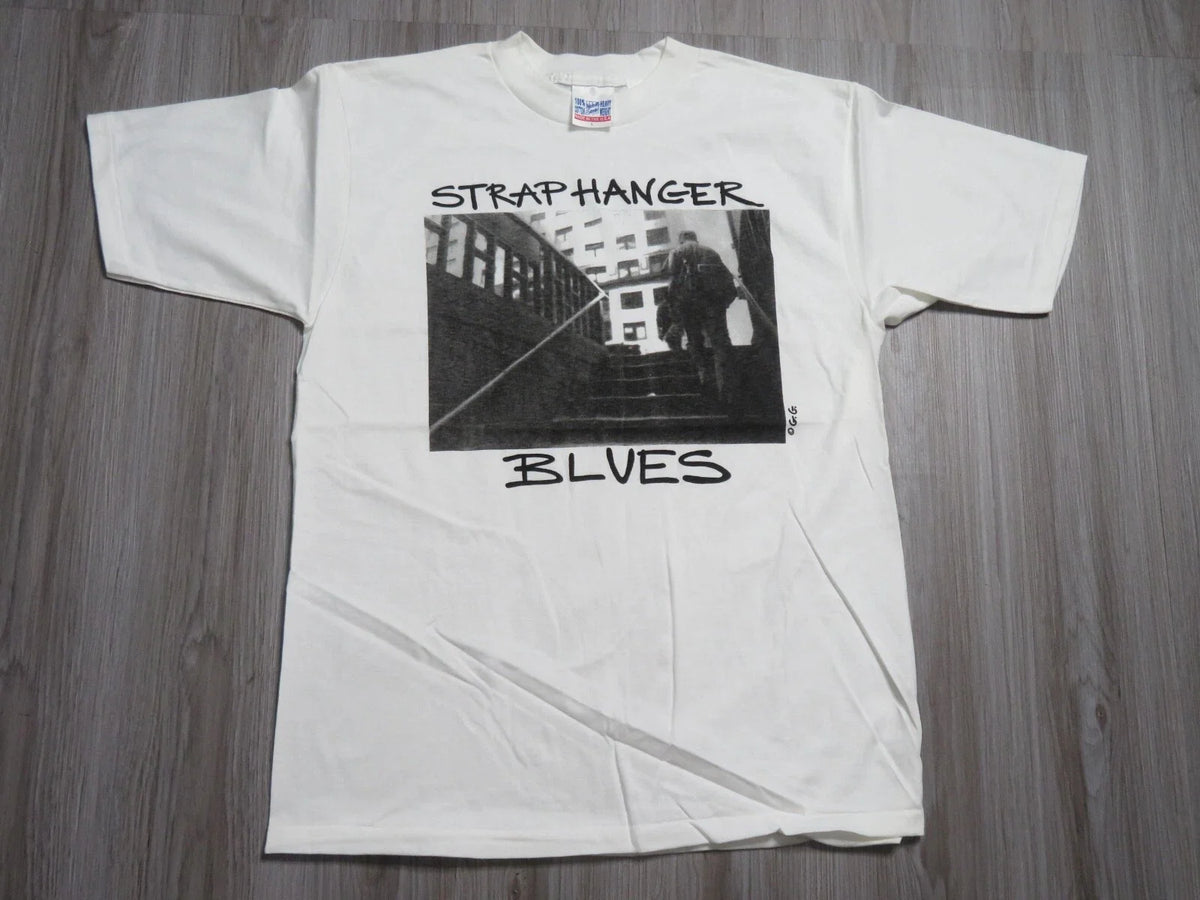Vintage 90s Straphanger Blues Art Photography Photo Shirt GG Size Large Men New Unisex