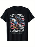 USA 250th Anniversary 1776-2026 Eagle Flag Patriotic July 4th Unisex