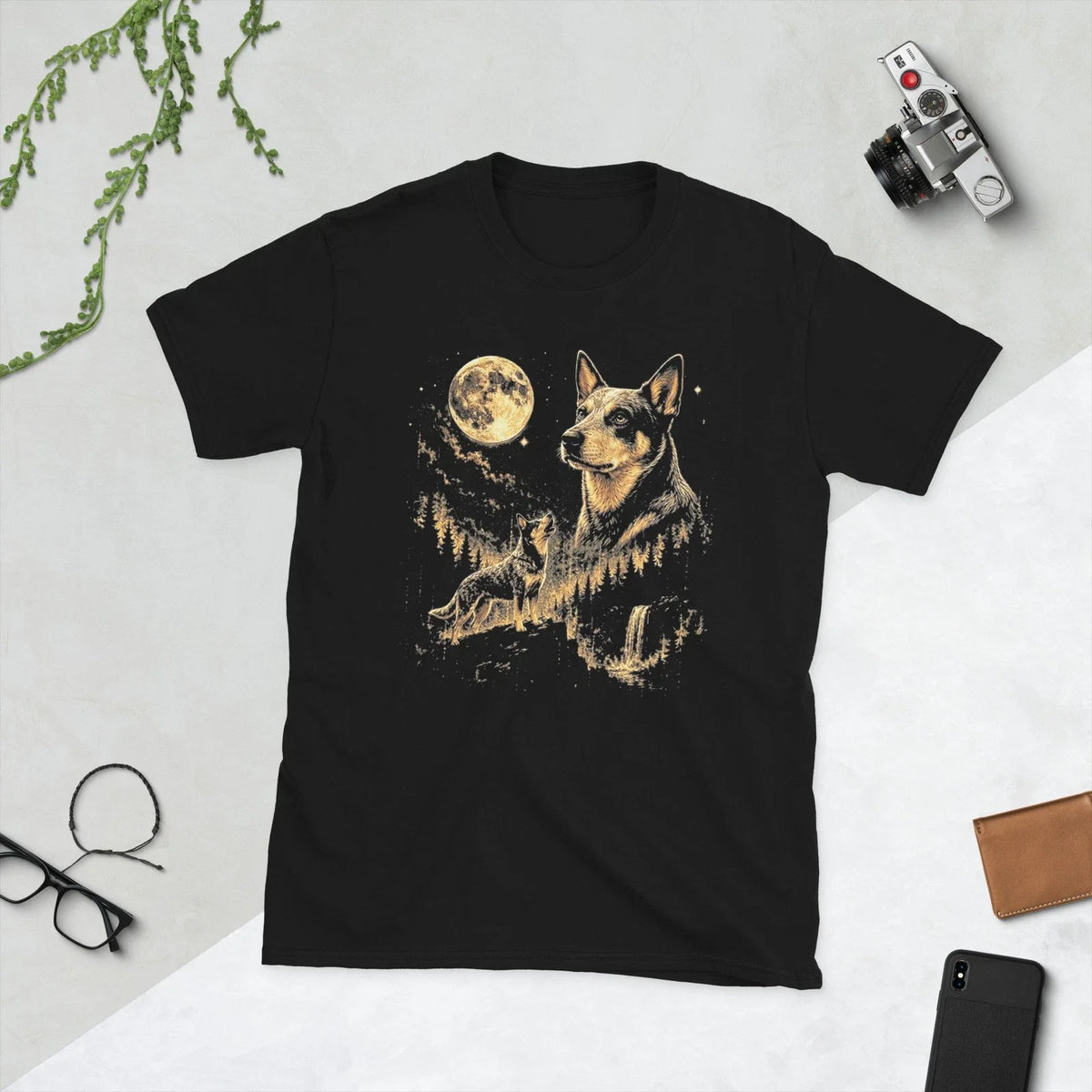 Australian Cattle Howling to The Moon Meme Animal Graphic Unisex