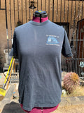 Gildan Mens L Faded Black 9/11 FDNY Firefighter 343 Memorial T Shirt Graphic