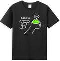 Behave No Funny Dishonest Frog Cartoon Graphic Men's Unisex
