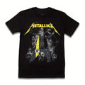 Metallica 100% Cotton Y2K Guitar Graphic Tee Men Women Rock Band Top Unisex