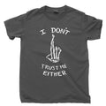 Good Luck T Shirt Skull Ring Necklace Tattoo Sticker Patch Bad Destruction Tee Unisex
