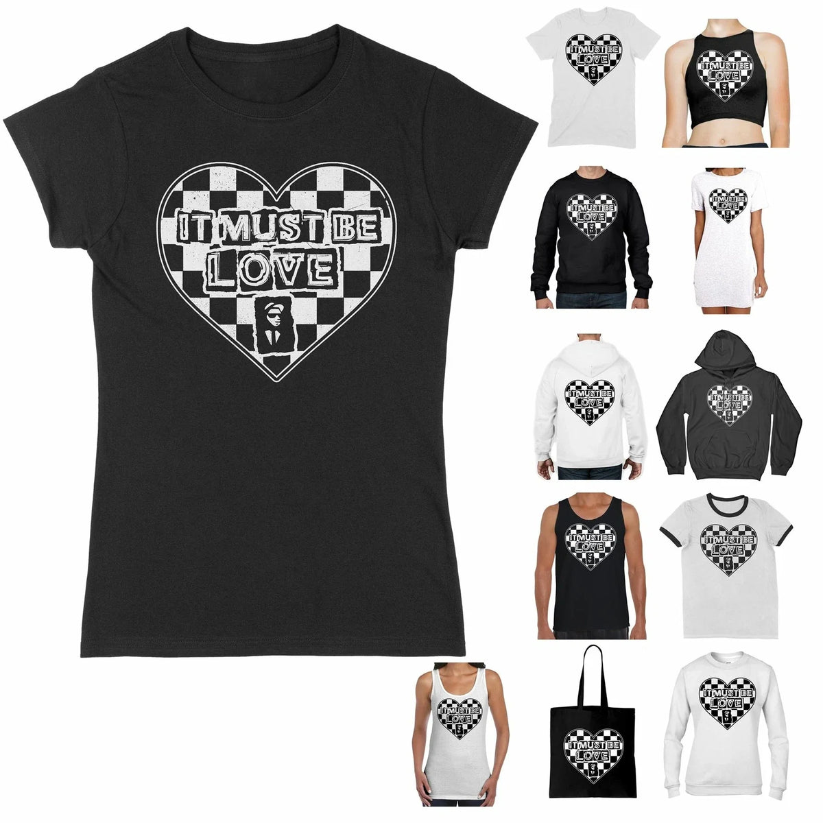It Must Be Love Ska Music T Shirt - 2 Tone Madness The Specials Selecter Unisex