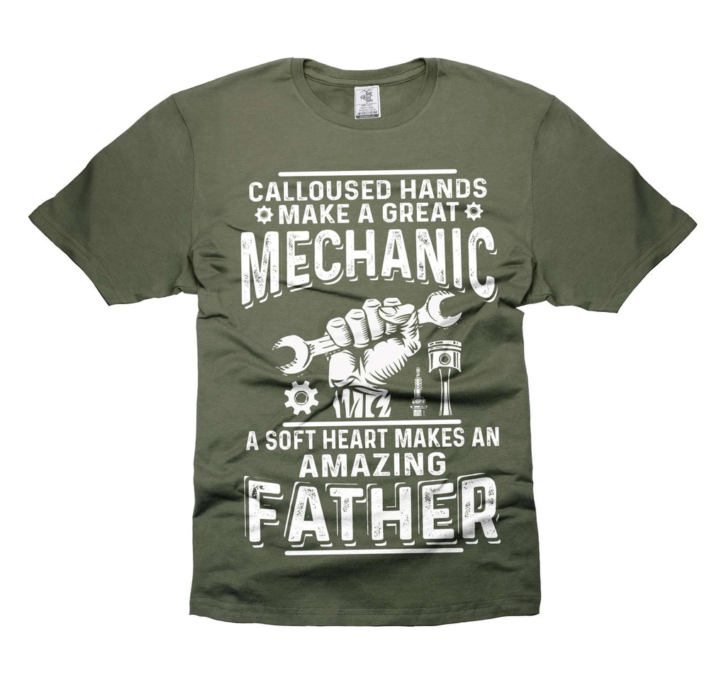 Mens Mechanic T-shirt Mechanic Father Shirt Father's Day Mechanic Gifts