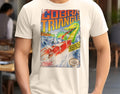 Cobra Triangle - 8 bit NES Game Art 8 Colors Sizes S-5XL White Blue Unisex