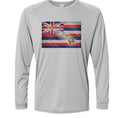 Hawaii Flag Islands Map Fishing Long Sleeve UPF 50 Sun UV Protection Unisex