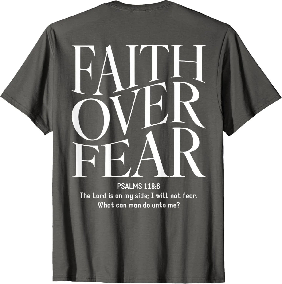 Faith Over Fear Christian (on back) Unisex