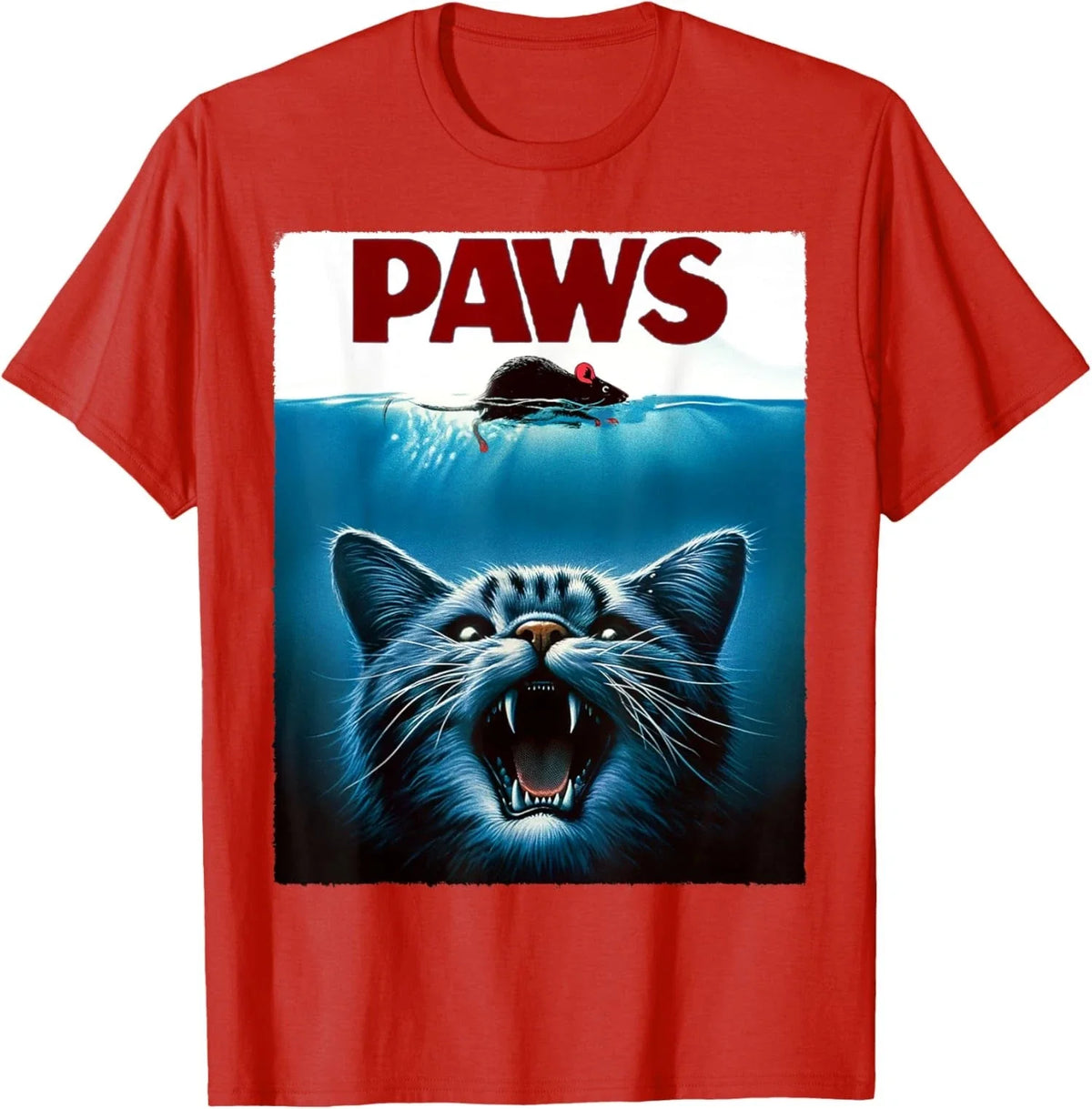 Paws Cat And Mouse Parody Funny Feline Scary Face Unisex Unisex