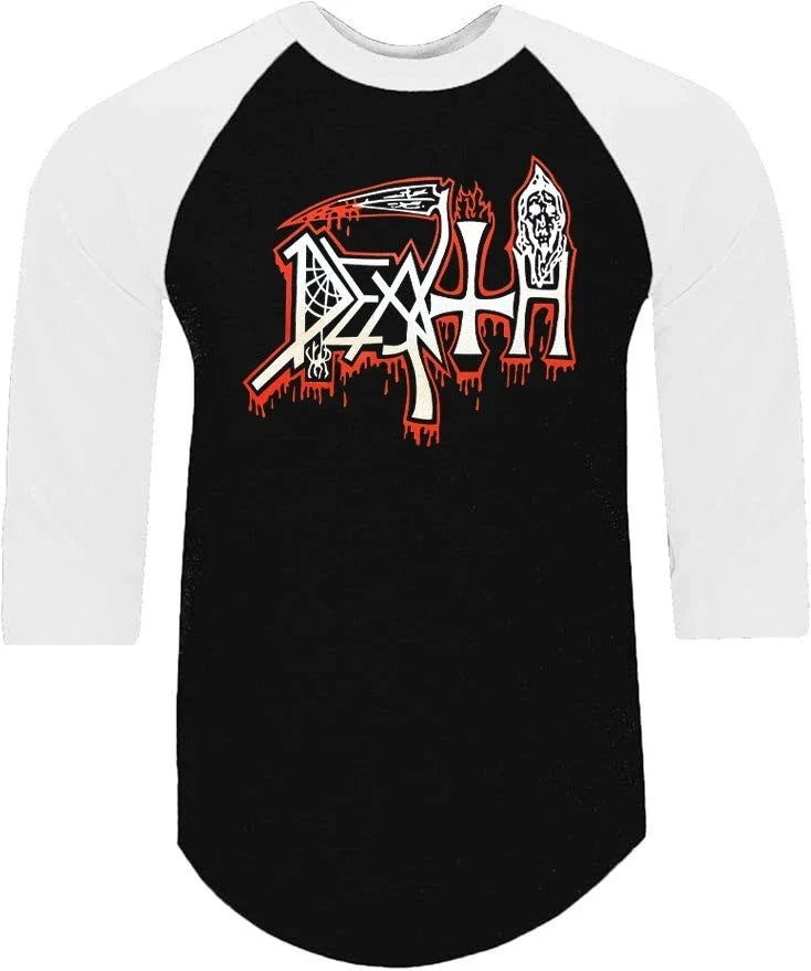 Death American Death Metal Band Raglan 3/4 Sleeve (Multiple Variations) Unisex