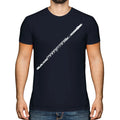 FLUTE DISTRESSED PRINT MENS VINTAGE STYLE DESIGN TOP FLAUTIST GIFT Unisex