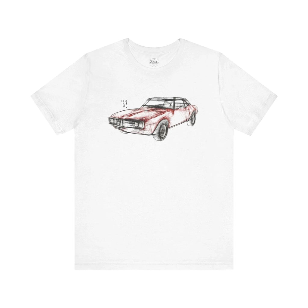 1968 Pontiac Firebird – Retro Red Classic Muscle Car Unisex Tee Unisex