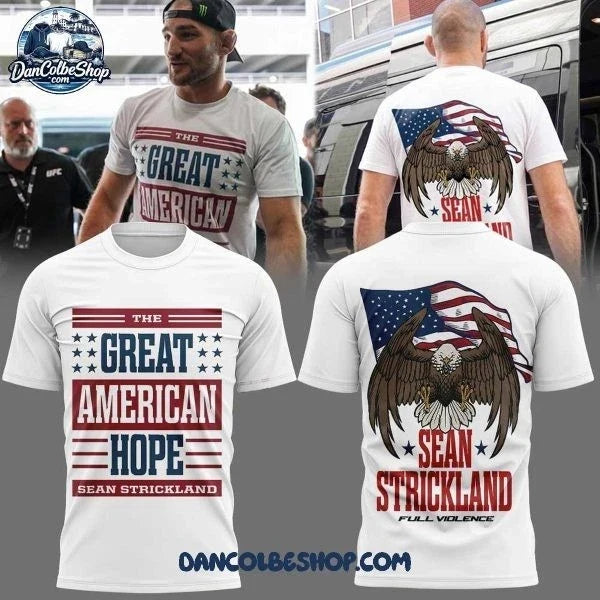 SALE Sean Strickland The Great American Hope Fanmade | UFC MMA Print Tee Unisex