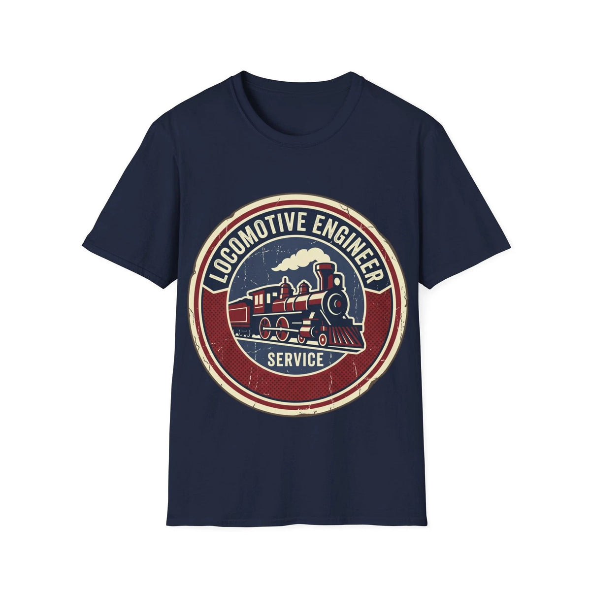 Locomotive Engineer Train Logo T-Shirt | Vintage Railroad Service