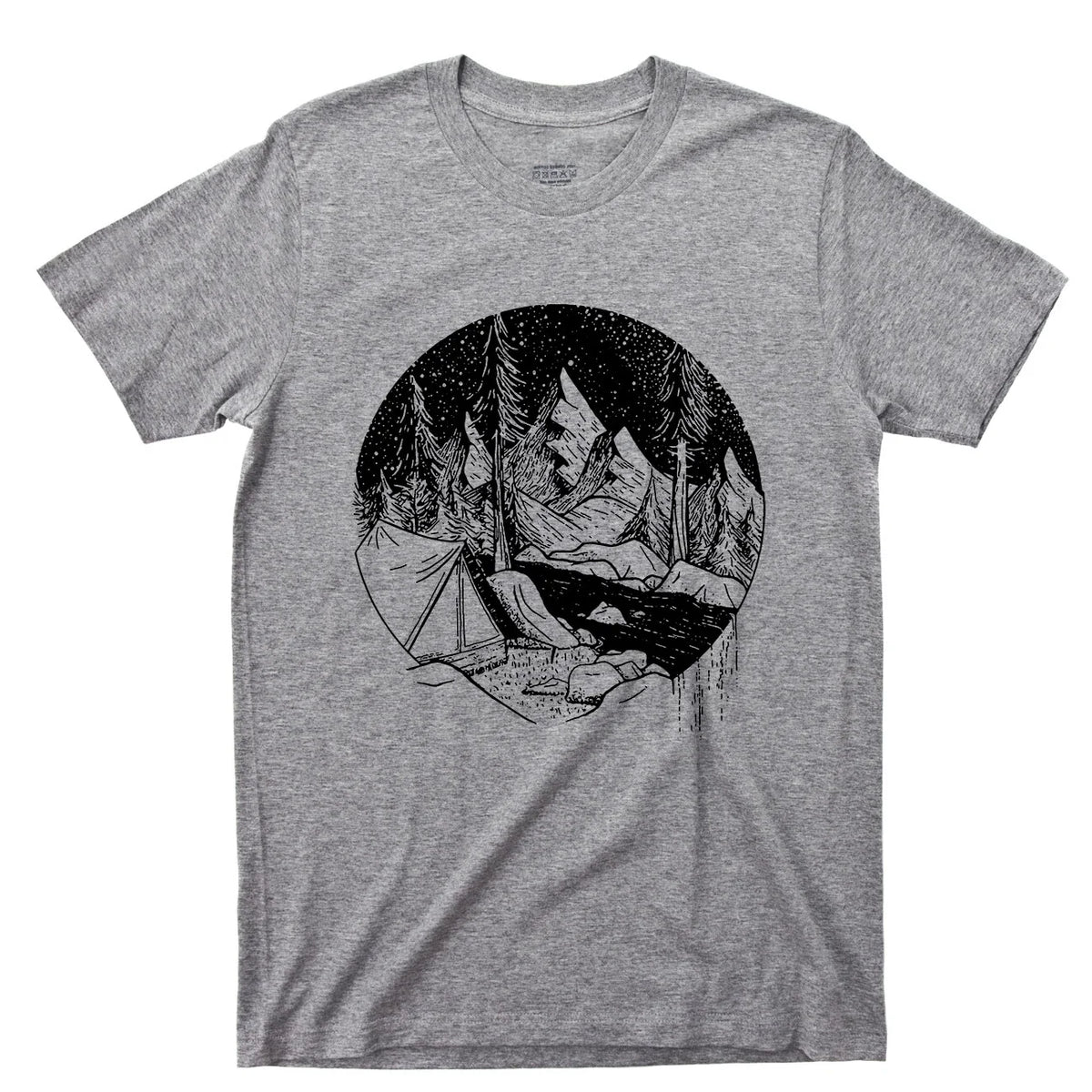 Camping T Shirt Great Outdoors Mountain Hiking River Appalachian Trail Trek Tee Unisex
