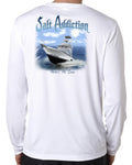 Salt Addiction microfiber ocean fishing trolling long sleeve t shirt 50+ uv Unisex