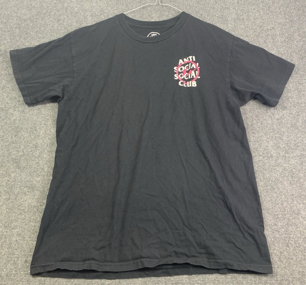 Anti Social Social Club  T-Shirt Mens Large Black Crew Neck