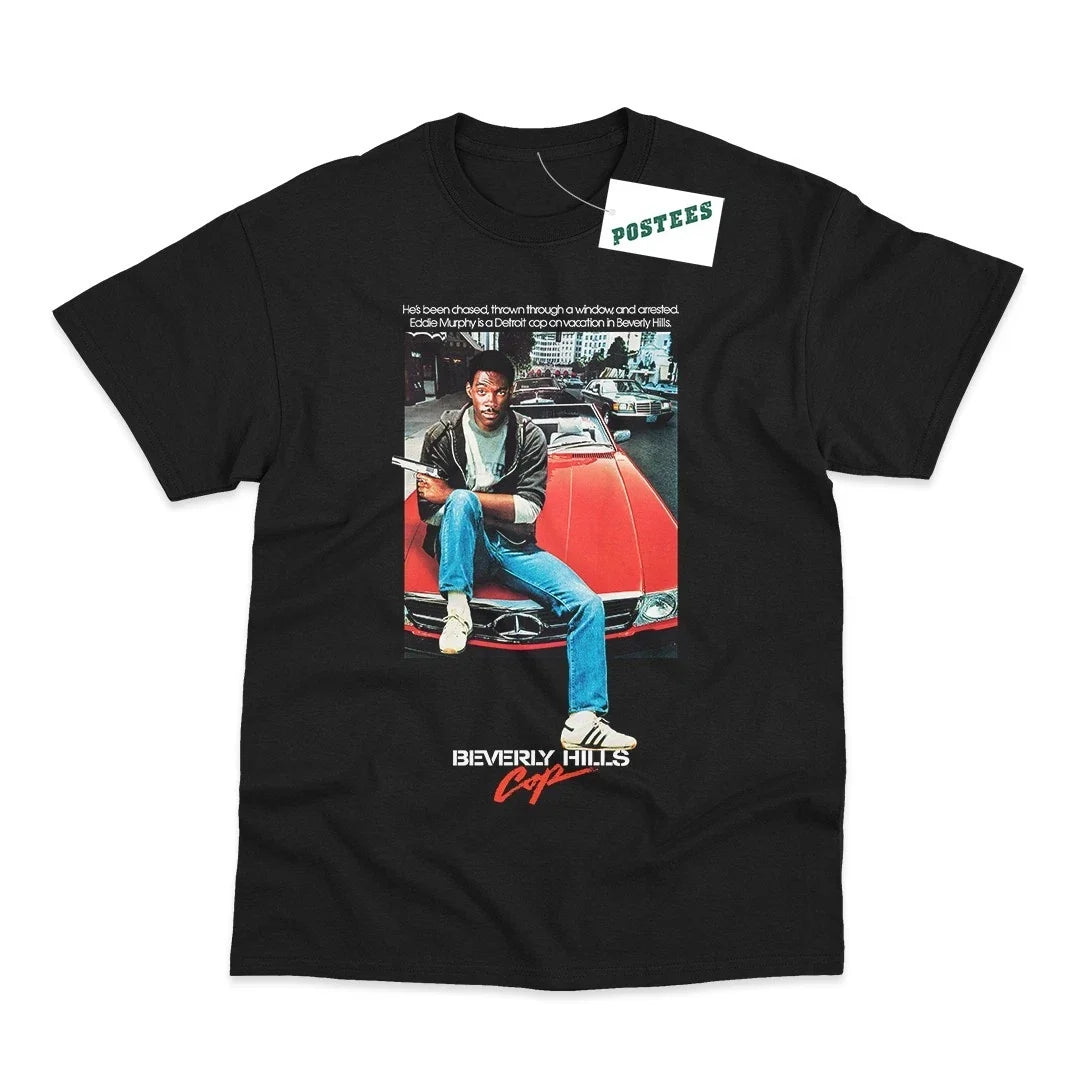 Beverley Hills Cop Movie Poster Direct To Garment Printed Unisex