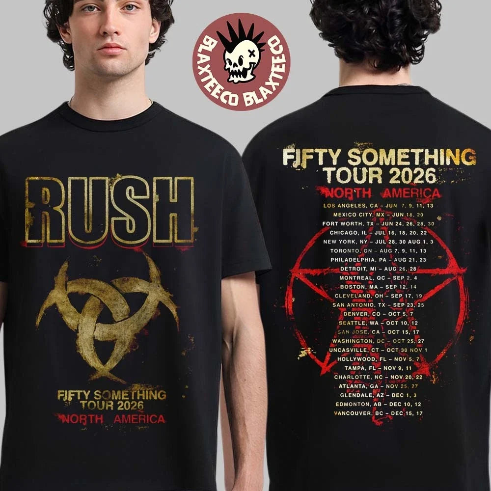 Rush Fifty Something Tour 2026 Merch Rush Stage Logo Tour Unisex