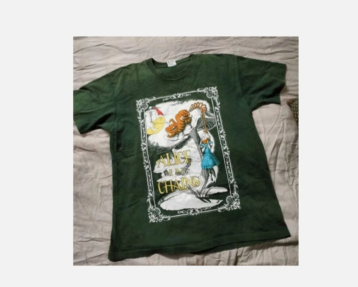 Alice In Chains band 1992 In Wonderland Green Unisex T shirt reprint Unisex