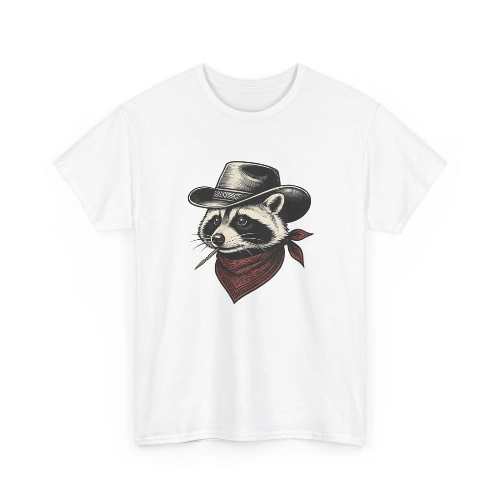 Raccoon Cowboy Shirt Animal Country Gift Women Retro Tee Trash Panda T-Shirt