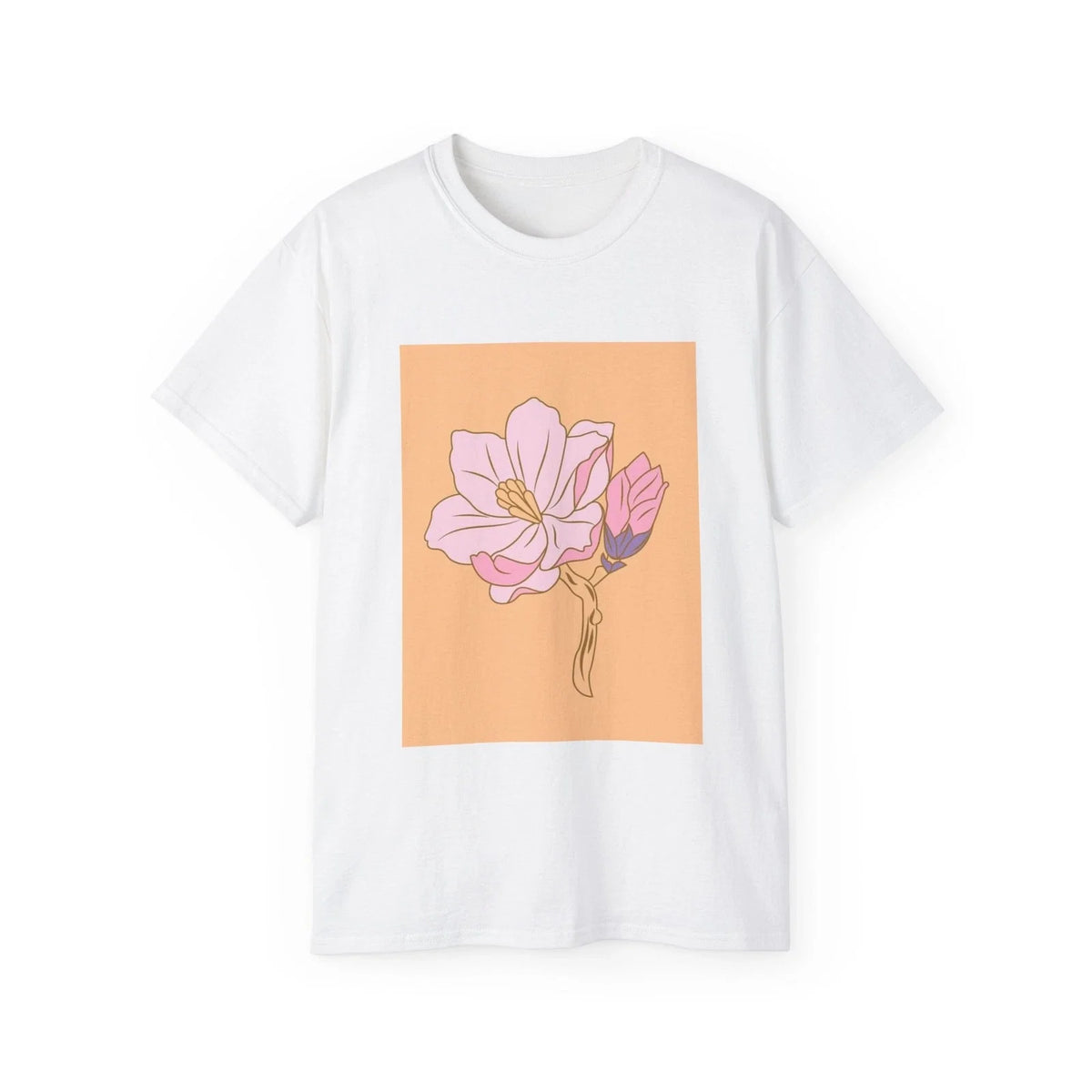 Flower Bud Ornament Pink Flower Nature Bloom | Custom Graphic Unisex