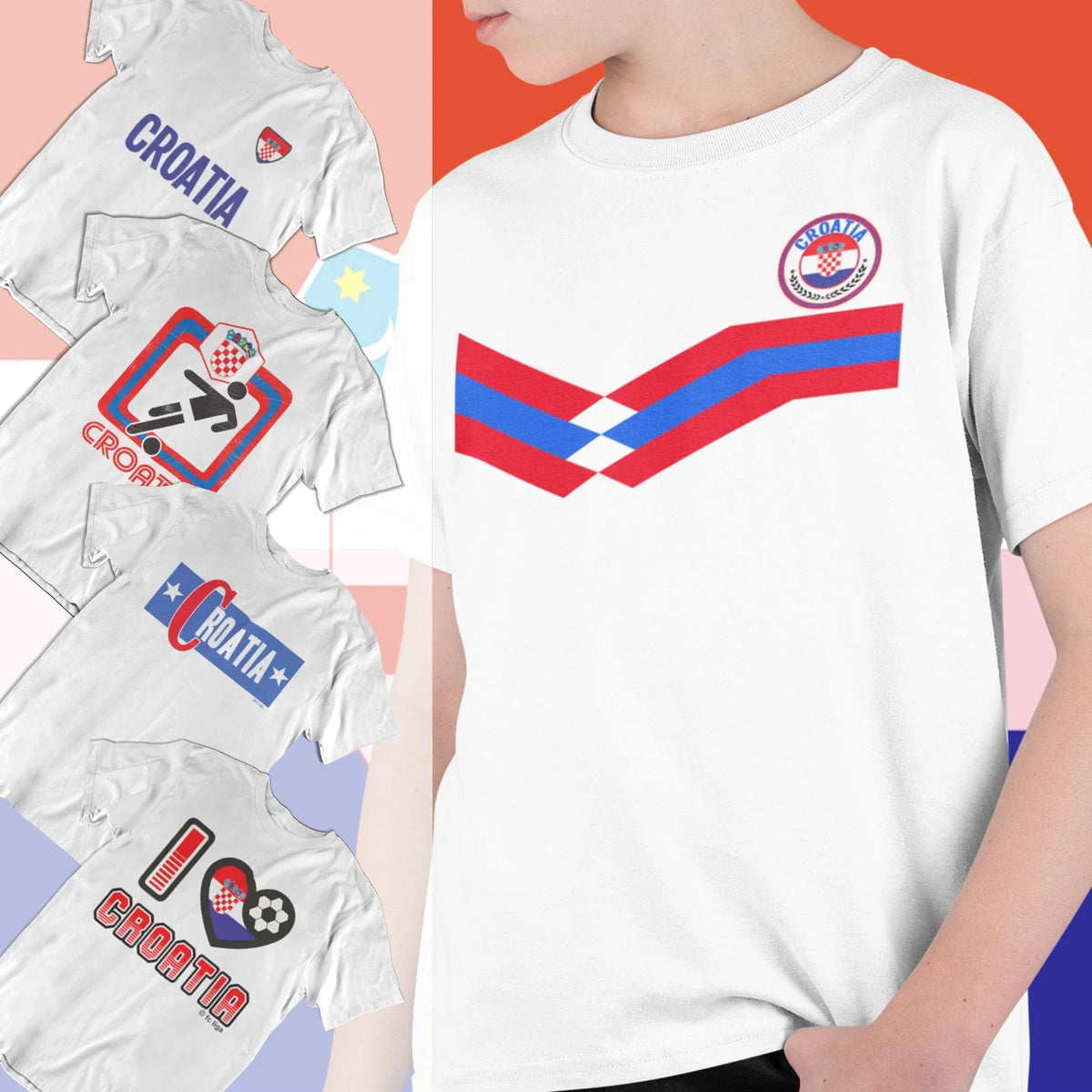 Boys or Girls CROATIA Football Kids Croatian Euro World Cup 2026 Kit Unisex