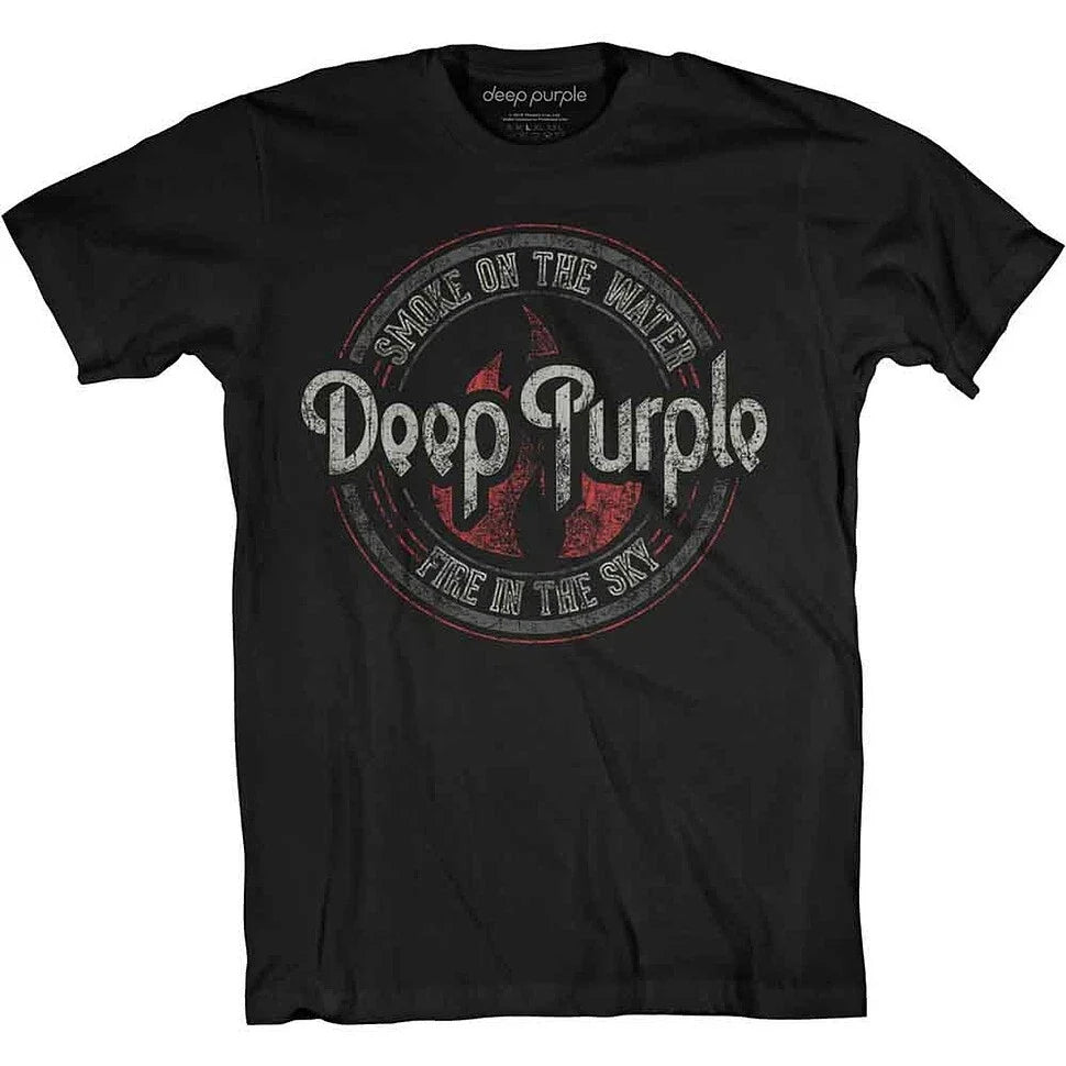 Deep Purple - Smoke Circle Black Unisex