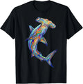 Hammerhead Shark Abstract Ocean Art Marine Life Colorful Unisex