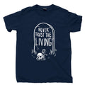 Death T Shirt Skull Skeleton Coffin Grim Reaper Necklace Ring Sticker Patch Tee Unisex