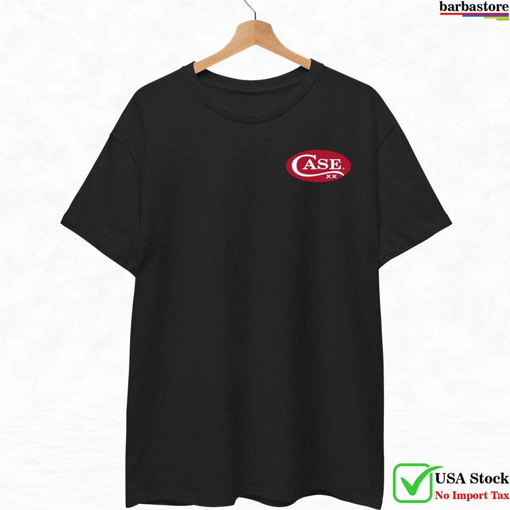 Case Knives Logo Men Black Cotton Graphic Tee Made in USA S-5XL Unisex