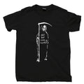 Grim Reaper T Shirt Chill Out I Came To Party Costume Scythe Tattoo Tee Unisex