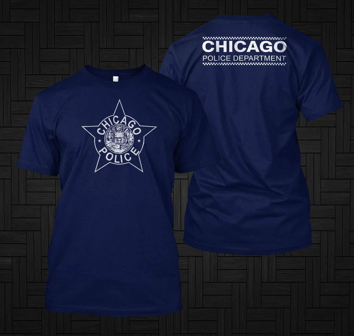 Chicago Police Department United States - Custom front and back tee Unisex