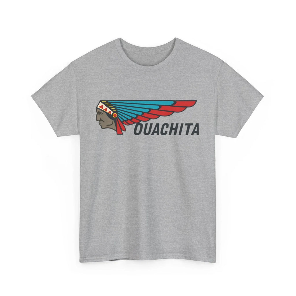 Ouachita Vtg Boat Canoe Fishing Marine Native Indian Chief Logo Graphic Unisex