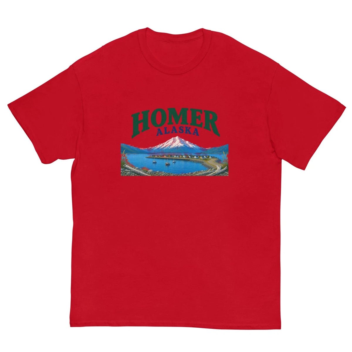 Homer Alaska Vintage Coastal Harbor Tee Unisex
