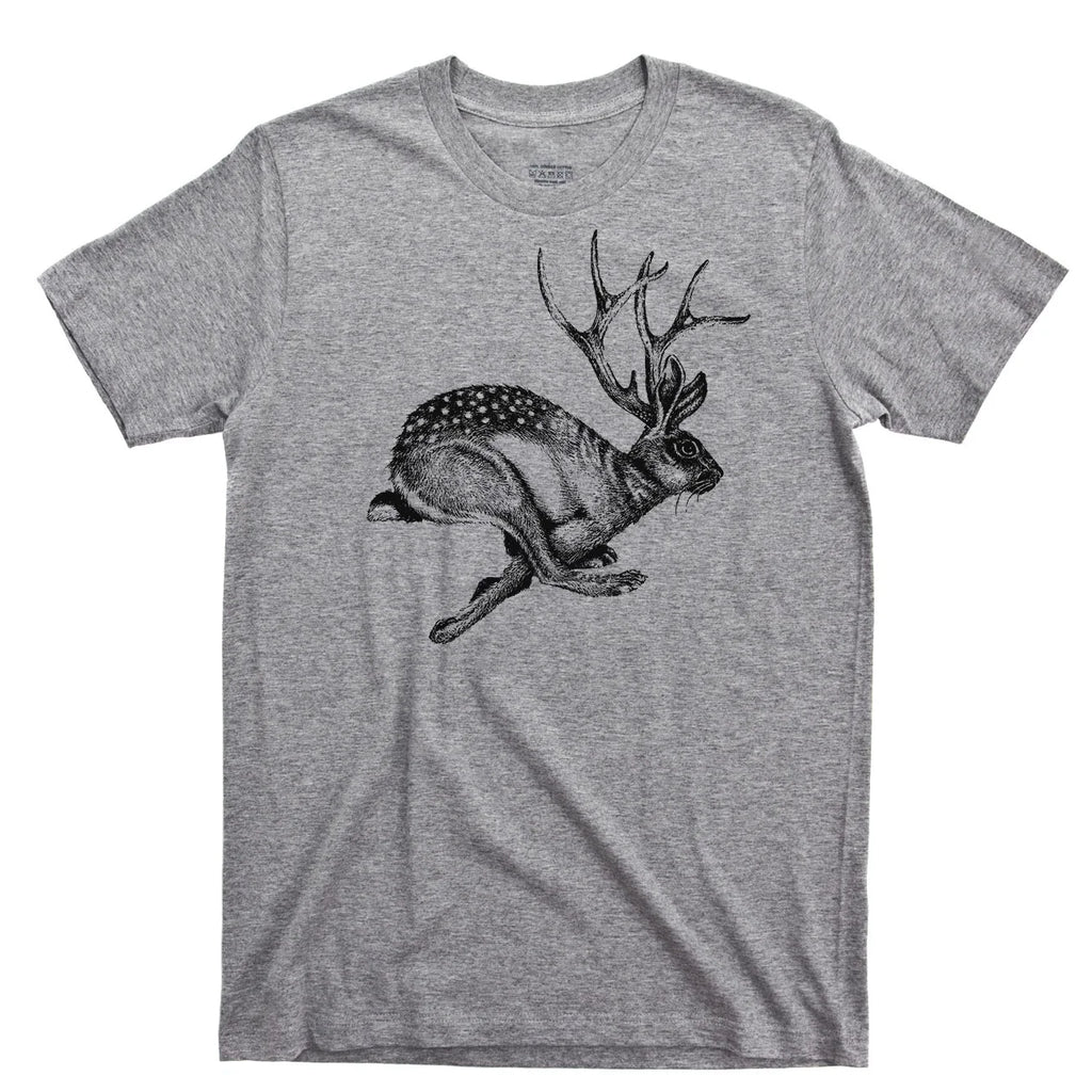 Jackalope T Shirt Big Foot Nessie Loch Ness Monster UFO Alien Hiking Camping Tee Unisex