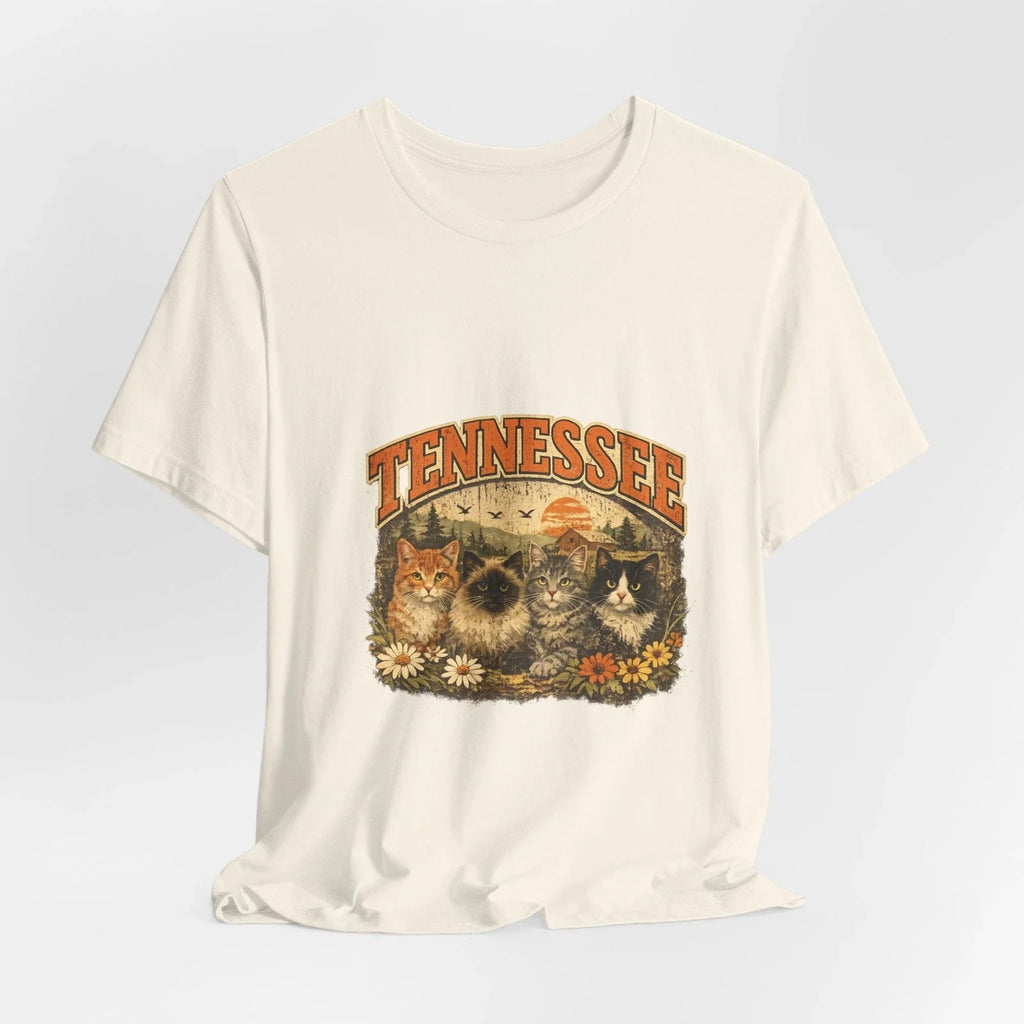 Tennessee cat shirt vintage retro cats graphic tee cute cat lover gift idea Unisex