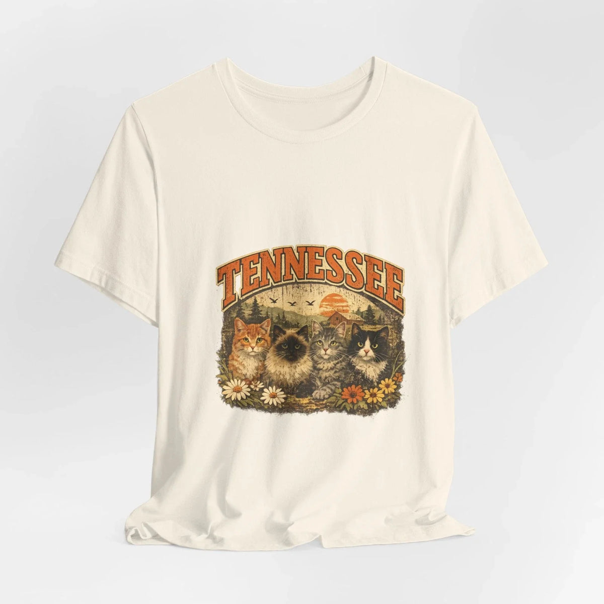 Tennessee cat shirt vintage retro cats graphic tee cute cat lover gift idea Unisex
