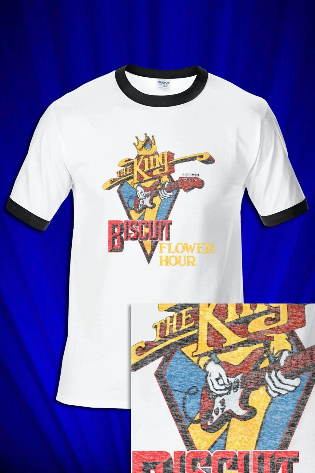 King Biscuit Flower Hour Promo RINGER UNISEX SM-XXL Unisex