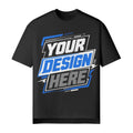 Custom Personalized 190 GSM | Your Design Text Print Oversized Slit Hem Unisex