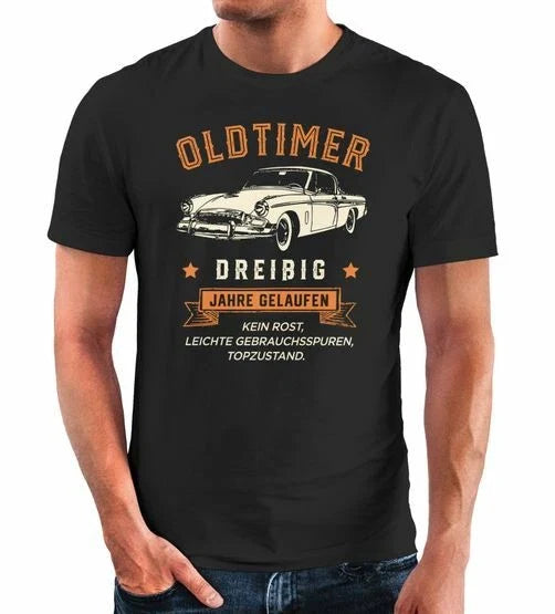 Mens T Shirt Birthday Vintage Retro Design Print Vintage Car Gift For Unisex