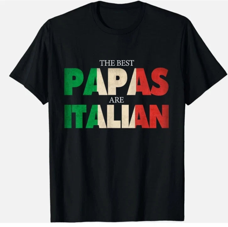 Funny Italian Papa Gift Best Papas Are Italian Flag Gift Unisex Unisex