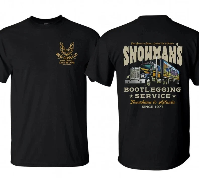 Snowman’s Bootlegging Service T Shirt, Smokey and the Bandit Truck Tee Unisex