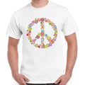 Peace Sign Flower Summer Cool Hipster Men Women Retro Gift Unisex T Shirt 2567 Unisex