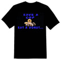 Save a cop eat a donut black or white tee Unisex