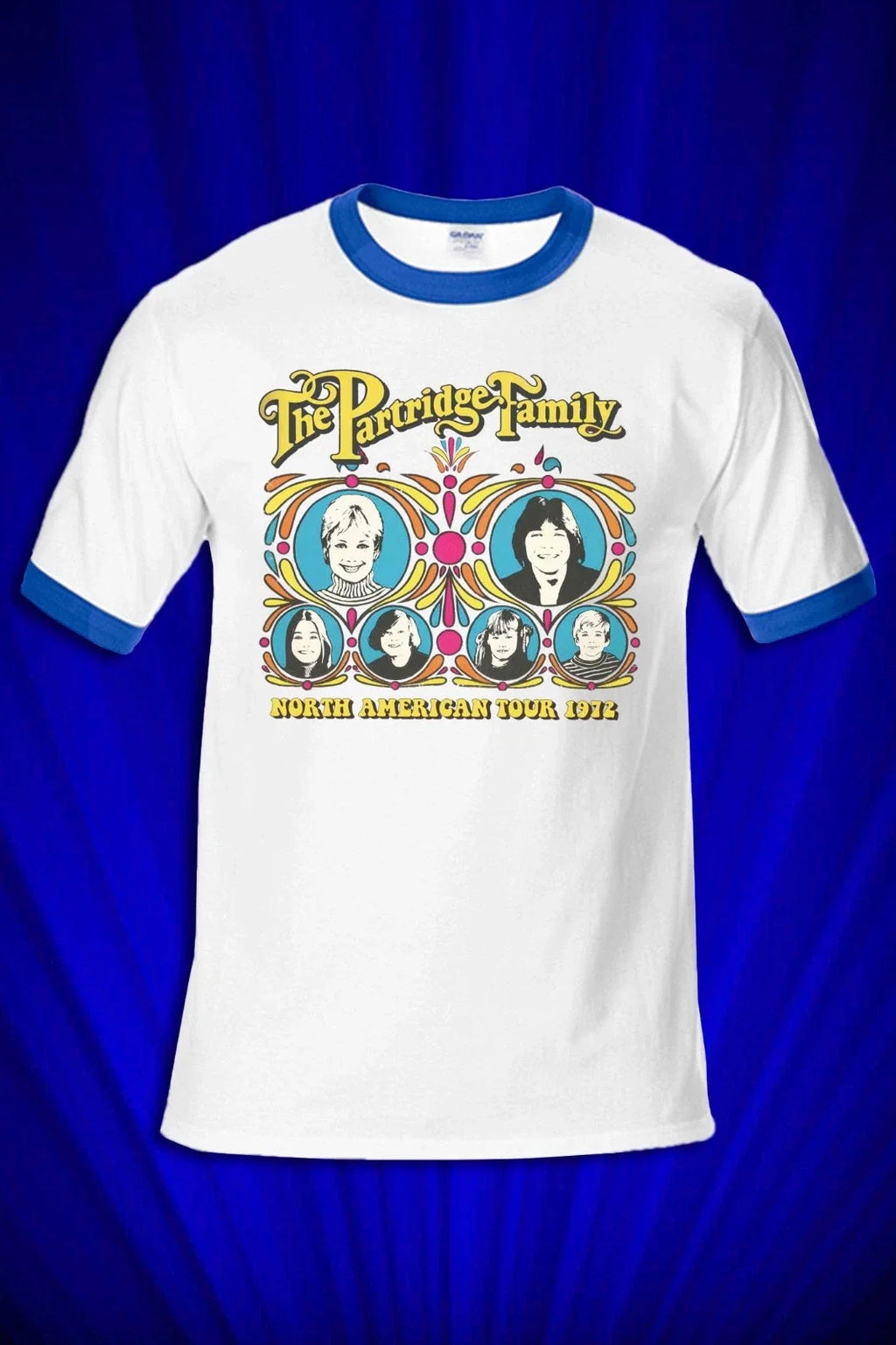 Partridge Family '72 Tour RINGER Tee UNISEX SM-XXL I Think I Love You Unisex