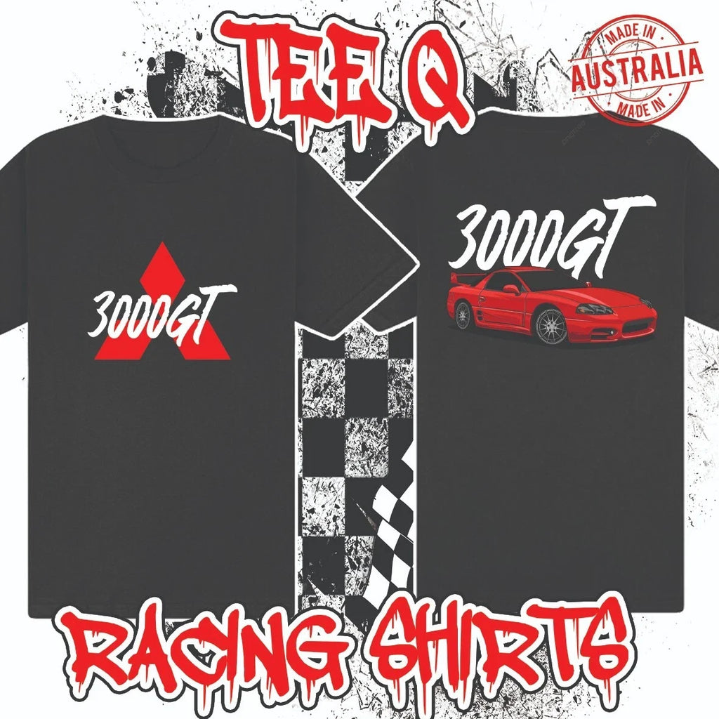 Mitsubishi 3000GT GTO JDM ~ Premium Black Gildan Cotton Tee Unisex