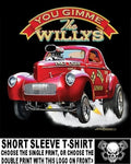 FAMOUS VINTAGE BIG JOHN MAZMANIAN WILLYS GASSER DRAG RACE SKULL CAR AB6 Unisex